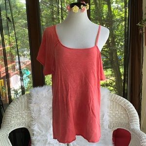 We the Free one shoulder tee shirt